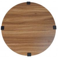 Стол журнальный Akshome LOTUS, орех светлый/черный, d450*550 купить в Минске Стол журнальный Akshome LOTUS, орех светлый/черный, d450*550 купить в Минске