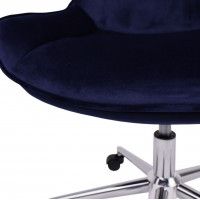 Стул AksHome LUMIER (Люмер) поворотный сапфир велюр/хром купить в Минске Стул AksHome LUMIER (Люмер) поворотный сапфир велюр/хром купить в Минске