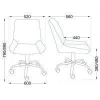 Стул AksHome LUMIER (Люмер) поворотный сапфир велюр/хром купить в Минске Стул AksHome LUMIER (Люмер) поворотный сапфир велюр/хром купить в Минске