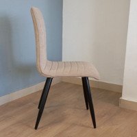 Стул AksHome MAKO (Мако) бежевый/черный купить в Минске