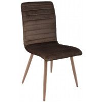 Стул AksHome MAKO (Мако) коричневый велюр HLR-49/дуб
