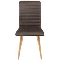Стул AksHome MAKO (Мако) коричневый велюр HLR-49/дуб купить в Минске