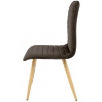 Стул AksHome MAKO (Мако) коричневый велюр HLR-49/дуб купить в Минске