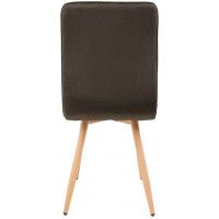 Стул AksHome MAKO (Мако) коричневый велюр HLR-49/дуб купить в Минске