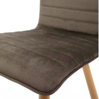 Стул AksHome MAKO (Мако) коричневый велюр HLR-49/дуб купить в Минске