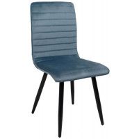 Стул AksHome MAKO (Мако) пыльный голубой велюр HLR-61/черный Стул AksHome MAKO (Мако) пыльный голубой велюр HLR-61/черный