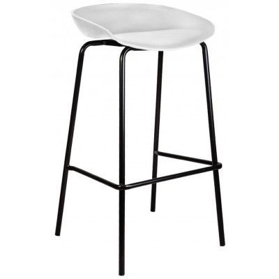 Стул барный AksHome MARCEL (Марсель) серый/черный