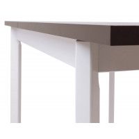 Стол раздвижной MAX (Макс) 5 P 120(150)*80*78, графит/белый купить в Минске