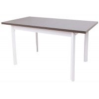 Стол раздвижной MAX (Макс) 5 P 120(150)*80*78, графит/белый купить в Минске