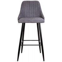 Стул барный AksHome MEGAN-2 (Меган-2) темно-серая ткань 1701-30/черный купить в Минске