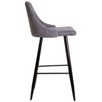 Стул барный AksHome MEGAN-2 (Меган-2) темно-серая ткань 1701-30/черный купить в Минске