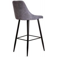 Стул барный AksHome MEGAN-2 (Меган-2) темно-серая ткань 1701-30/черный купить в Минске
