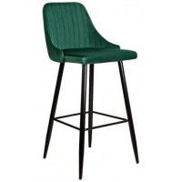 Стул барный AksHome MEGAN-2 (Меган-2) зеленый велюр HLR56/черный Стул барный AksHome MEGAN-2 (Меган-2) зеленый велюр HLR56/черный