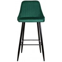 Стул барный AksHome MEGAN-2 (Меган-2) зеленый велюр HLR56/черный купить в Минске