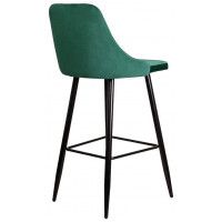 Стул барный AksHome MEGAN-2 (Меган-2) зеленый велюр HLR56/черный купить в Минске