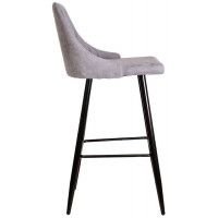 Стул барный AksHome MEGAN-2 (Меган-2) светло-серая ткань 1701-26/черный купить в Минске
