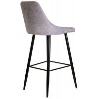 Стул барный AksHome MEGAN-2 (Меган-2) светло-серая ткань 1701-26/черный купить в Минске