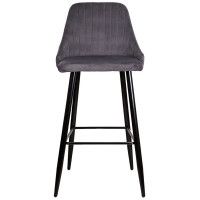 Стул барный AksHome MEGAN-2 (Меган-2) светло-серый велюр HLR20/черный купить в Минске Стул барный AksHome MEGAN-2 (Меган-2) светло-серый велюр HLR20/черный купить в Минске