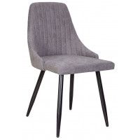 Стул AksHome MEGAN (Меган) светло-серая ткань 1701-26/черный