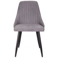 Стул AksHome MEGAN (Меган) светло-серая ткань 1701-26/черный купить в Минске