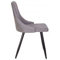 Стул AksHome MEGAN (Меган) светло-серая ткань 1701-26/черный купить в Минске