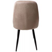 Стул AksHome MEGAN (Меган) бежевый велюр HLR08/черный купить в Минске