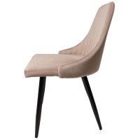 Стул AksHome MEGAN (Меган) бежевый велюр HLR08/черный купить в Минске