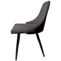 Стул AksHome MEGAN (Меган) серый велюр HLR21/черный купить в Минске Стул AksHome MEGAN (Меган) серый велюр HLR21/черный купить в Минске