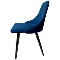 Стул AksHome MEGAN (Меган) синий велюр HLR64/черный купить в Минске Стул AksHome MEGAN (Меган) синий велюр HLR64/черный купить в Минске
