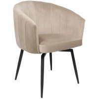 Кресло Akshome MELON (Мелон) велюр бежевый/черный