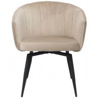 Кресло Akshome MELON (Мелон) велюр бежевый/черный купить в Минске