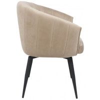 Кресло Akshome MELON (Мелон) велюр бежевый/черный купить в Минске