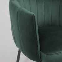 Кресло Akshome MELON (Мелон) темно-зеленый велюр/черный купить в Минске