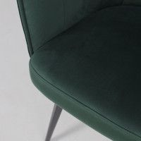 Кресло Akshome MELON (Мелон) темно-зеленый велюр/черный купить в Минске