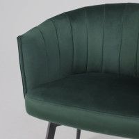 Кресло Akshome MELON (Мелон) темно-зеленый велюр/черный купить в Минске