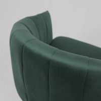 Кресло Akshome MELON (Мелон) темно-зеленый велюр/черный купить в Минске