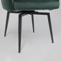 Кресло Akshome MELON (Мелон) темно-зеленый велюр/черный купить в Минске