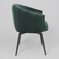 Кресло Akshome MELON (Мелон) темно-зеленый велюр/черный купить в Минске
