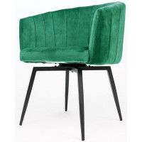 Кресло Akshome MELON (Мелон) велюр зеленый/черный купить в Минске