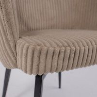 Кресло Akshome MELON (Мелон) темно-бежевый вельвет GRAND 120/черный купить в Минске