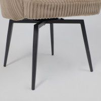 Кресло Akshome MELON (Мелон) темно-бежевый вельвет GRAND 120/черный купить в Минске