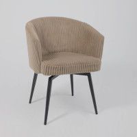 Кресло Akshome MELON (Мелон) темно-бежевый вельвет GRAND 120/черный купить в Минске