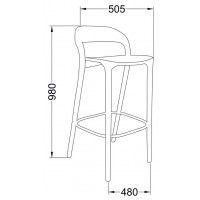 Стул МЭРИ дуб натуральный/покрытие коньяк купить в Минске