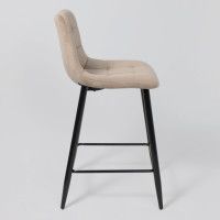 Стул барный AksHome MIA (Мия) бежевый велюр HLR08/черный купить в Минске