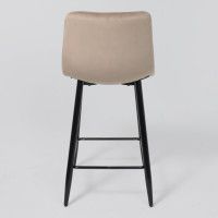Стул барный AksHome MIA (Мия) бежевый велюр HLR08/черный купить в Минске