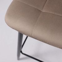 Стул барный AksHome MIA (Мия) бежевый велюр HLR08/черный купить в Минске