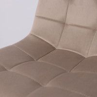 Стул барный AksHome MIA (Мия) бежевый велюр HLR08/черный купить в Минске