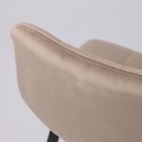 Стул барный AksHome MIA (Мия) бежевый велюр HLR08/черный купить в Минске