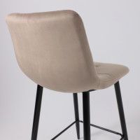Стул барный AksHome MIA (Мия) бежевый велюр HLR08/черный купить в Минске