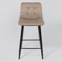 Стул барный AksHome MIA (Мия) бежевый велюр HLR08/черный купить в Минске